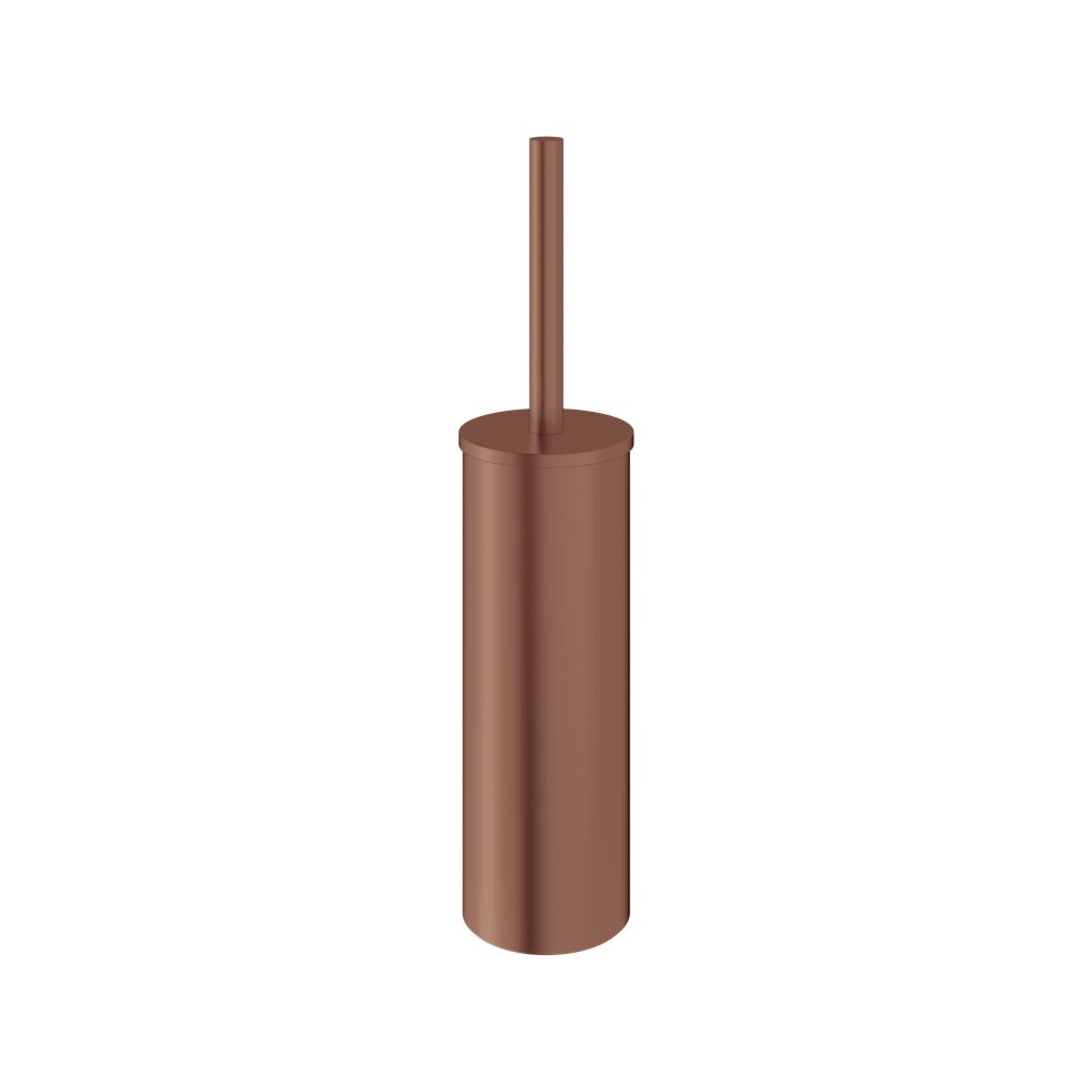 Cutout image of Crosswater MPRO Brushed Bronze Freestanding Toilet Brush & Holder
